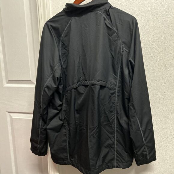 Nike Jacket Mens Large Black Dri-Fit Full Zip Windbreaker Gorpcore Y2K Stitch - Picture 10 of 15